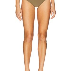 Montce Ac High Rise Bikini Bottom in Khaki